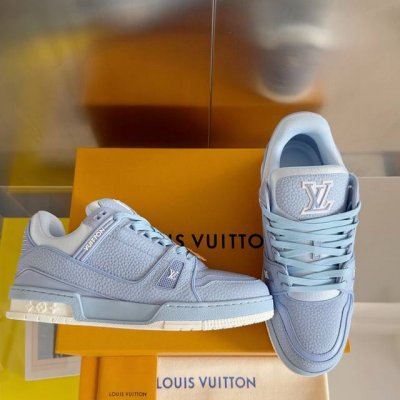 LOUIS VUITTON LV路易威登 男女同款 ！鞋底超级轻便，天花板级 油边工艺！ 鞋面：3D彩印摔纹牛皮！耐磨防滑三色TPU大底！ 35-46