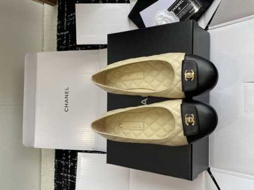 东莞代购级 官网同步盒包装 Chanel25Ss 芭蕾舞单鞋 原版1:1切割而成 Chanel香奈儿万年经典 圆头芭蕾舞鞋 好品质不多 真正做到随便进出专柜无压