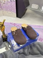 工厂价： Birkenstock London 勃肯 升级全软木颗粒脚床 轻松拿捏松弛感的秘籍 勃肯鞋舒适自在四季可穿风格百搭高级中性风“丑萌丑萌”博肯全鞋 皮