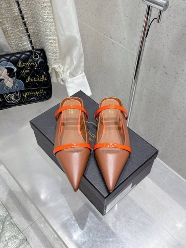 Malone Souliers 半拖鞋面采用进口牛皮 羊皮内里 进口真皮大底平底 高跟8.5cm码数 35-42 40 41 42定制不退换