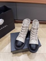 顶级版本 Chane**24Fw小香短靴 牛油皮面羊里橡胶底size35 36 37 38 39 订40 41 不退换