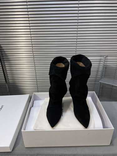 Isabelmarant24秋冬新款复古长靴 高筒靴，慵懒法欧风，飒爆了 自然舒适洒脱时髦精最爱对版进口高丝光牛反绒面料，水染牛里，意大利进口真皮大底，码数35