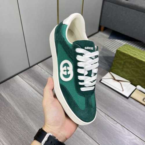 出厂价 Gucci情侣装 古奇高版本德训鞋，专柜同步发售，鞋面选用意大利进口牛皮配原版布料； 凸显 高端 档次 贵气 做工考究 内里采用牛皮 ，鞋底：原厂特供原