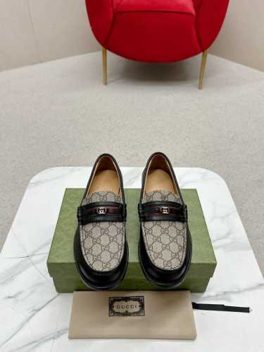 古驰 GUCCI 官网男士商务正装皮鞋更新香港专柜同步新款完全一比一复刻出货专柜品质零差距0采用进口牛皮制作+牛皮内里制作码数:39-44 男38. 45定制