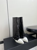 长靴 Dymonlatry 小众设计师新款做旧尖头小白鞋 3Cm内增高，轻松拉长比例增高，驾驭运动感街头造型 原版开模定制线条数据为极简穿搭带来丰富细节与舒适感