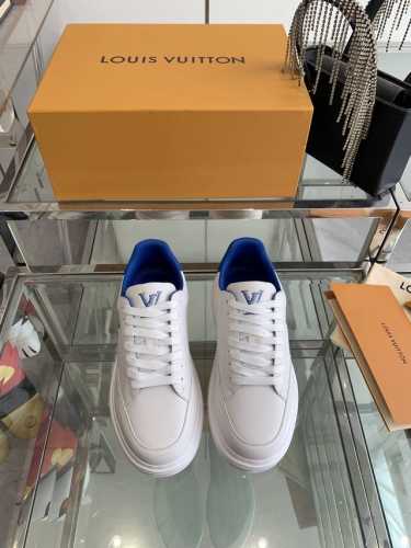 Louis Vuitton 路易威登 25ss新款休闲小白鞋 运动鞋驴牌LV路易威登为环保设计情侣鞋Charlie 与Squad运动鞋侧身超大LV logo 鞋