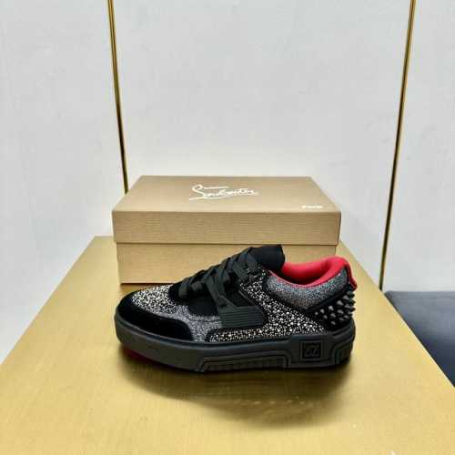 出厂价钻面 王俊凯 杨幂 丁程鑫 陈牧驰王子异 同款Christian Louboutin路铂廷 2024 新品 ASTROLOUBI 男女同款厚底运动鞋红底鞋