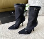 Saint Lauren Ysl圣罗兰新款 网纱高跟靴 跟高:10Cm 正码:35-39订做40.41.42