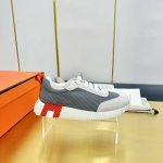 高版本 男40 私家顶级版本 爱马仕hermes2024春夏新款情侣运动休闲鞋系列 经典运动风格+英伦拼色设计，经典耐看！原版倒模楦型，极致1:1形体，进口高端