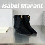 出厂价 Isabel Marant 伊莎贝尔 满满家族风格的一款经典短靴标准的欧美风格代表电绣系列最新配色高靴 原版独家开模做货 鞋面:头层高丝光牛反绒 内里: