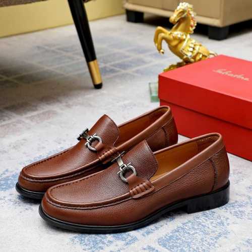 工厂价 菲拉格幕 Ferragamo 新款男士休闲套脚鞋官网原版1:1开模，原单品质做工精细，高端奢华鞋面采用进口意大利头层牛皮奢华水染皮内里橡胶耐磨防滑大底，