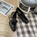 橙子出厂价 Chanel 香奈儿初秋新款 电镀粗跟玛丽珍鞋 高跟单鞋 跟高：6Cm 码数：34-40