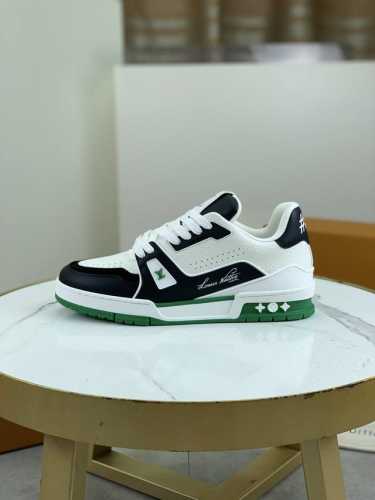 工厂价 新款 原单系列 顶级版本 2024Louis*Vuitto* LV Traine 走秀款TRAINER 大底和面料私模 绝对下血本费心思的一款鞋子 自V