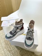 2055春夏chloe 克洛伊,高帮,Nama sneaker彩虹系列运动鞋、容祖儿和孙怡宋茜明星同款、原材料是可再生物料制作、全手工缝马克线、肉眼可见皆是手工