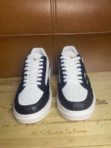 Lou** Vuitt** 路易**-高端品质 原单-鞋面：丝绸小牛皮、摔纹小牛皮、空压品牌图腾；鞋舌.鞋身.丝印品牌logo-内里：水染牛皮-大底：超轻tpu