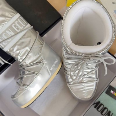 顶级版本：布款 Moon Boot 经典月亮靴 Icon Nylon尼龙高筒 户外 防水 雪地靴 棉靴 原版购入开发 做货 这款moon Boot 月亮靴ico