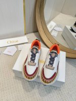 工厂批 2025春夏chloe 克洛伊,高帮,Nama sneaker彩虹系列运动鞋、容祖儿和孙怡宋茜明星同款、原材料是可再生物料制作、全手工缝马克线、肉眼可见