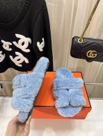 全年做货 经典款全真皮羊毛款 官网、小红书同步最新配色爱马仕爆款火热上线，做工升级版，高品质！ 时尚潮流最新款泰迪羊毛h拖秋冬款平底毛拖，上脚超百搭暖底，女主们