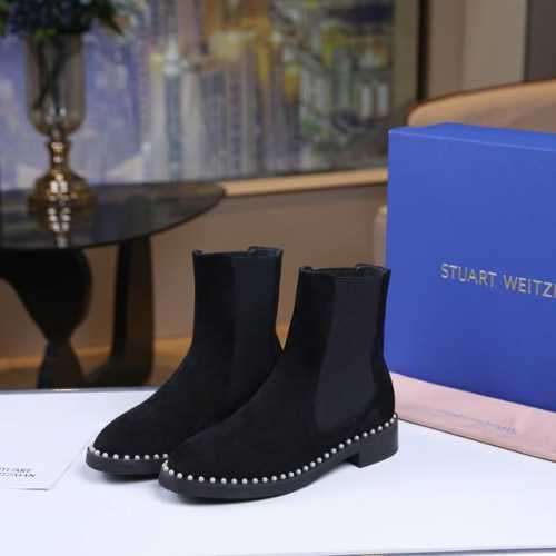 Stuart Weitzman简称sw秋冬新品，切尔西女靴 气质女神款 独家上新！ 最耐看的靴子就是非它莫属了！随意搭配且可完美， 原版楦型， 配以珍珠轻便防滑