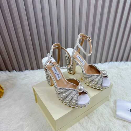 出厂Jimmy Choo 吉米周是一个非常全面之尊贵时尚生活品牌， 香港,美国等大时尚博主及明星的同款表带女士高跟，中跟，平跟后空凉鞋系列澳大利亚尖头 圆头，方
