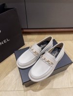 顶级版本 Chane*2024新款珐琅扣复古乐福鞋 鞋面原版定制进口牛皮，内里定制羊皮，加厚意大利真皮底 Size：35-41 40.41定制不退换