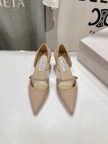 高版本出厂 Jimmy Choo*｜Jc 吉米周2025Ss春夏新款简约尖头高跟鞋单鞋玛丽珍凉鞋 原版套楦，完美的线条，简约大气上脚显气质粗跟舒适百搭，还能拉长