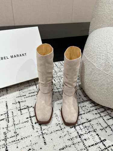 Isabel Marant 24 伊莎贝尔秋冬新品 进出专柜无压力 一眼心动 貌美西部战靴 慵懒法式 软糯舒适 超舒服的一款 超好穿 鞋面：进口牛京 牛皮 内里
