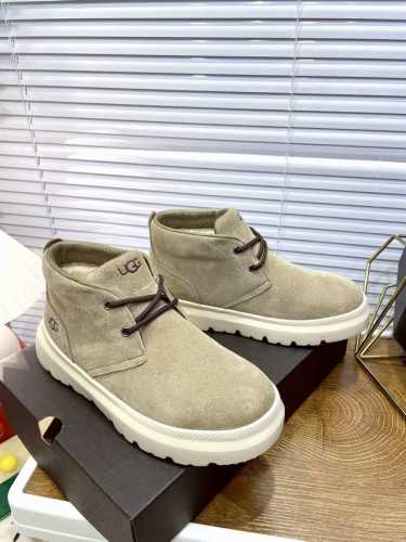 ugg Size：码数:39-45 Ugg2024秋季新款男士舒适平底圆头时尚短靴休闲切尔西靴 款号1152050 牛皮磨砂面+内里真羊毛+发泡大底