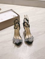 顶级版原版盒 Christian Louboutin 2025s原版做货CL经典水台一字带水钻宝石高跟凉鞋～ 材质：施华洛水钻进口小羊皮 内里：羊皮里 大底：原