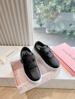 G035代购级别现货供应高版acne Studios经典魔术贴平底笑脸真皮休闲板鞋运动女鞋小白鞋 面料：牛皮 内里：原版网 鞋底：原版开模 尺码：35-41 4