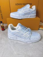 Loui* Vuitto* 顶级版本 情侣款 Size：36-45本款 LV Trainer 运动鞋再现设计师 Virgil Abloh 自篮球鞋中挖掘的时尚潜