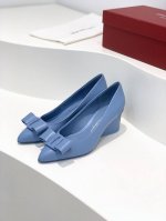工厂价 顶级版本sf Salvatore Ferraga*O 菲拉*慕最新糖果色走秀款尖头浅口viva芭蕾舞鞋 颜值真的超高喔！今年的走秀款viva尖头搭配糖果