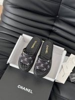 Chanel 25K高级手工坊菱格系列拖鞋一如既往的高版本 经典系列鞋面羊皮 内里羊皮 真皮大底Size:35-39 其他码数定
