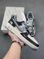 海外限量发售！公司级 air force 1 07 low “联名--黑灰双勾” 低帮 运动鞋 休闲鞋 折边针车 工艺难度大 原楦头原纸板 原装鞋盒 定制五金配