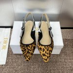 J‘Adior 字母logo织带蝴蝶结方头提花刺绣图案高跟女凉鞋 市面顶级版本 迪奥 Dior 七夕情人节 全新dioramour限定系列 Je Vous Ad