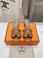 高版本出厂 高跟 Hermes*H家2024Ss最新升级版经典高跟h拖鞋 度假旅游必备神器#由爱马仕首席设计师pierrehardy亲自打造经典高端鞋履系列##