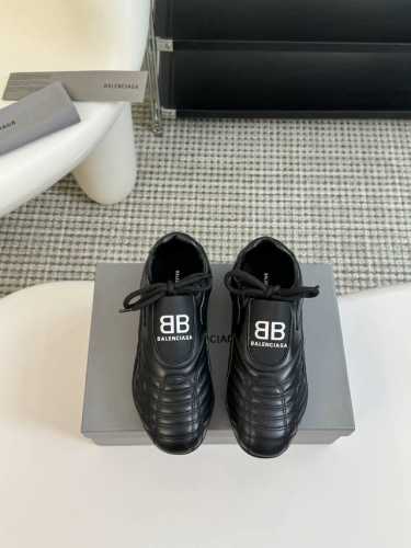 Balenciaga巴黎世家格纹棒球鞋休闲鞋 原版购入开发 做货 巴黎家最新隐藏款网球鞋软菱格纹 柔软小牛皮配搭和经典双logo满满的复古感又是最最最百搭的黑白