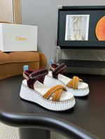 2025新款蔻依Chloe专柜同步上市新款凉鞋，春夏款广升 风靡整个时尚圈以来，多色多款，这款面料使用进口牛反绒.加四面弹，，质地清爽透气不焖脚 时尚简约范儿