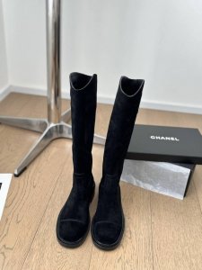 P短靴 长靴 Chanel 24B巨经典骑士靴 高品质高做工！ 鞋面内里牛皮，原版真皮大底！ Size:35-39 其他码数定做