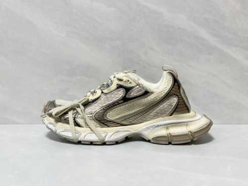 官方定制 原装级别 Balenciaga巴黎世家3Xl网布系带做旧低帮老爹鞋男女款 香槟金色 #巴黎世家十代 中端无敌性价比版本 官方全套配件鞋盒 鞋带 防尘纸