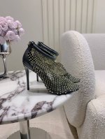 出厂价P Dolce & Gabban*新款网眼水钻高跟袜靴 Bling Bling精致闪耀 性感神秘又妩媚动人 永远仙气十足的水钻精致闪耀 展现独特的细节与耀