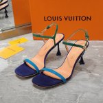 工厂价 女装女鞋 运动原单 LOUIS VUITTON 路易威登 新款一字带凉鞋鞋面：羊猄 漆皮内里：羊皮 鞋底：意大利真皮大底 跟高：7.5cm 9.5cm码