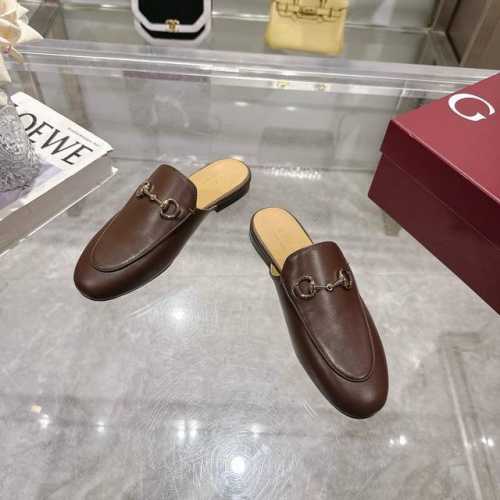 【1803-1 深咖350,35-42码】 拖鞋系列：面料顶级小牛皮，内里垫脚牛皮，原版古铜金马衔扣，意大利原版真皮大底［内配合格证／布袋／手提袋等全套包装］