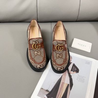 出厂： Gucci 古驰2025顶级专柜 新款限定 官网上新 全球首发 Gucci古驰 24Ss- 粗跟乐福鞋 古驰乐福鞋 古驰潮鞋 Gucci 小红书最新登录