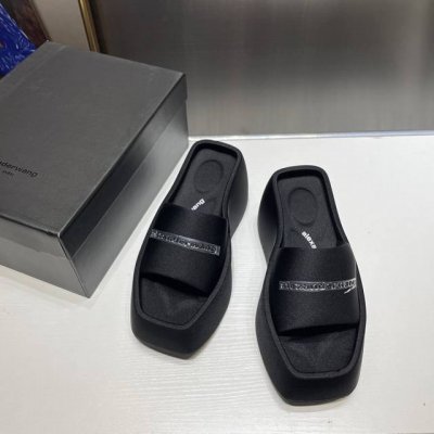 橙子出厂价 Alexander Wang 亚力山大王 经典款 松糕厚底拖鞋 高跟凉拖鞋 底厚：9Cm 码数：34-41