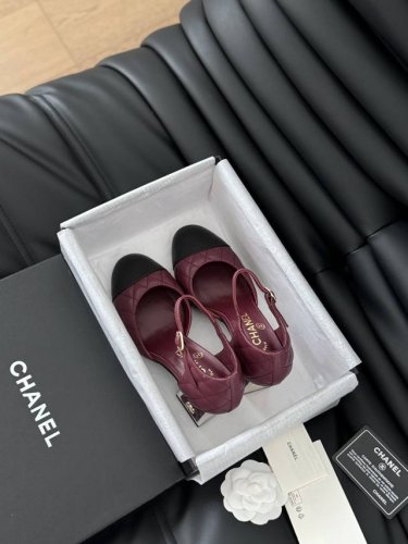 Chanel 24B新款玛丽珍系列 全系列做齐 高品质跑量价 鞋面内里羊皮 真皮大底 原版开模后跟 高度7Cm Size:35-39 其他码数定