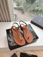 G988顶级品质Saint Laurent 圣罗兰夹脚人字拖鞋凉鞋坡跟鱼嘴凉鞋Lee金属钻链条尖头高跟鞋Ysl姐姐的美丽尤物高跟鞋 又是人间圣罗兰 Rose同款