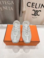 高版本出厂 Hermes 爱马仕H家25ss新款网面玛丽珍休闲鞋跑步鞋经典运动风格+网面色设计，经典耐看！原版楦型，极致1:1形体，进口高端网面呈现出精致质感！