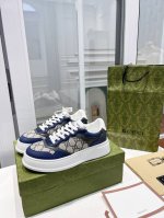 橙子出厂价 Gucci 古驰 春夏新款 厚底饼干鞋 情侣款小白鞋 全新chunky B系列轻便软厚底运动系列！款式设计轻奢复古，相似于经典小白鞋的升级版！原版定