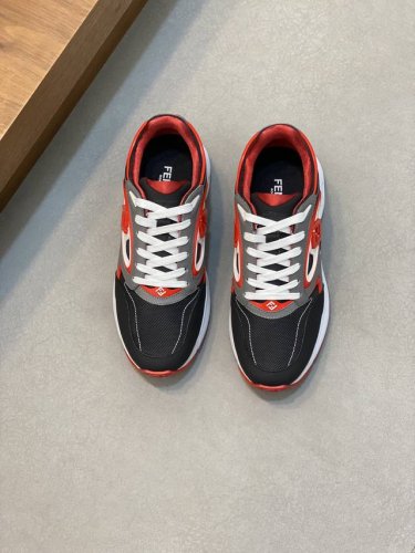 Fendi 芬迪-高端品质 原单休闲运动鞋-鞋面：纳帕小牛皮、丝绸小牛皮、品牌帆布布匹、鞋身车缝品牌塑胶图腾-内里：品牌帆布-大底：超轻tpu发泡 橡胶；双色成